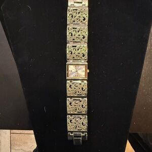 Intricate Novelle Silver and Gold Women's Watch, vintage